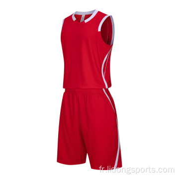 Ensemble de maillots d&#39;uniformes d&#39;équipe de basket-ball personnalisé en gros